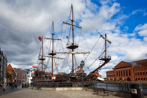 Old wooden ship in Gdansk, Poland