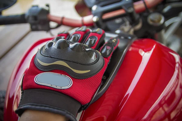 Motorcycle Racing red Gloves
