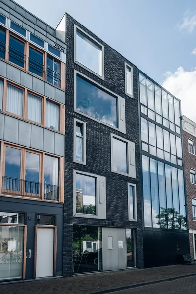 Row modern architecture houses in Amsterdam