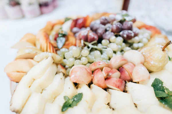 Catering services background with fruits and berries
