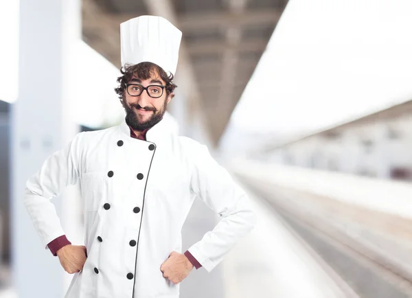 Happy cook man in proud pose