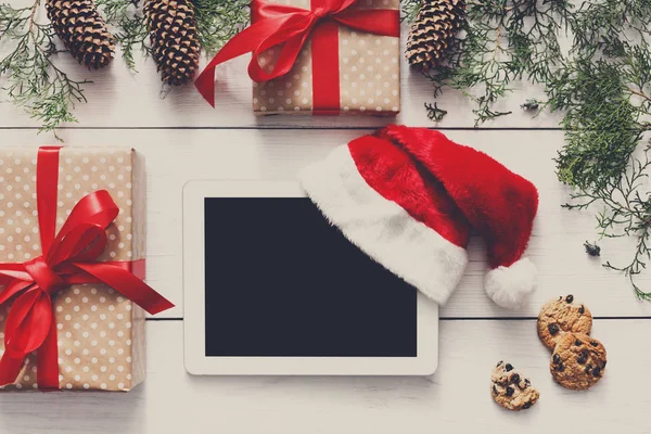 Christmas online shopping background