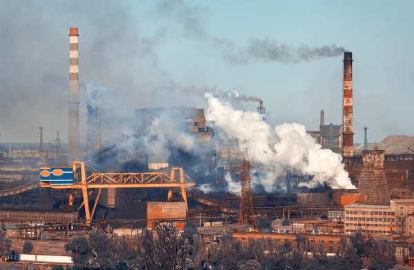 Steel mill, Metallurgy plant. Heavy industry factory