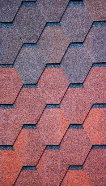 Concrete roofing tiles in sample colors and patterns