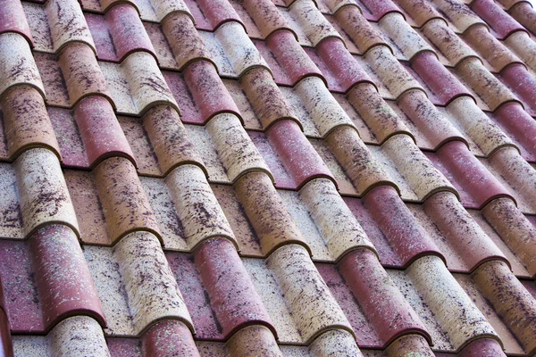 Metal tile roof useful for background or pattern