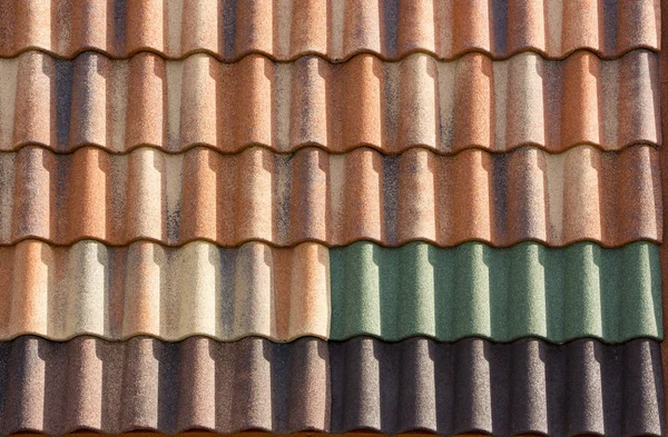 Metal tile roof useful for background or pattern