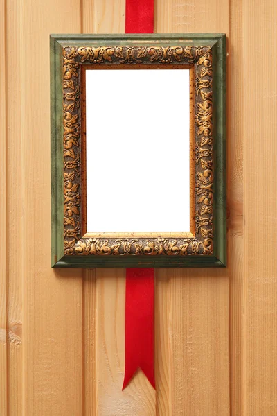 Wooden picture frames and paintings