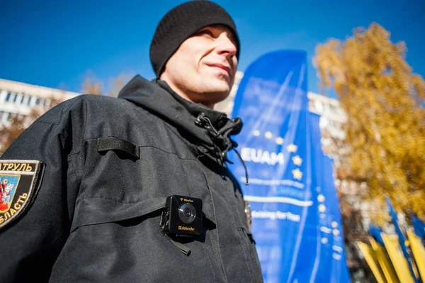 The European Union Advisory Mission donates dash cameras to Kyiv regional police