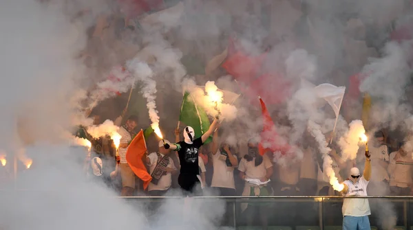 Legia Warszawa football supporters.