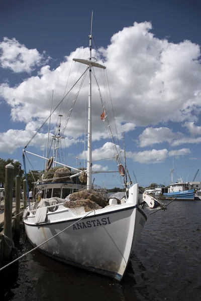 Sponge diving boat with cargo of sponges