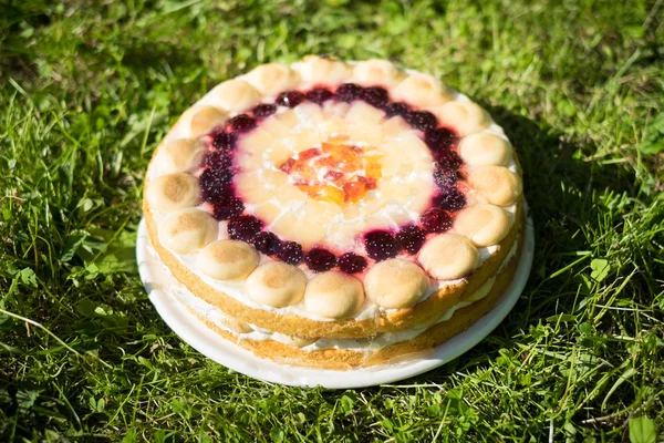 Summer fresh fruit cake