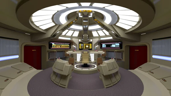 3D CG rendering of a control room