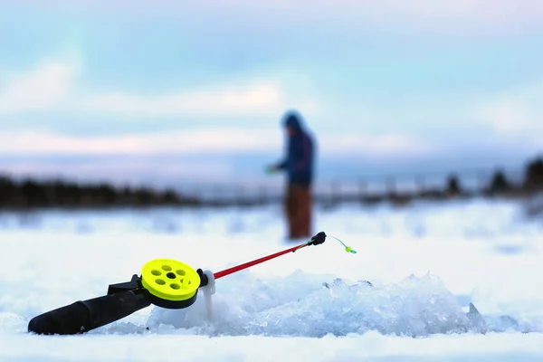 Little winter fishing rod ice