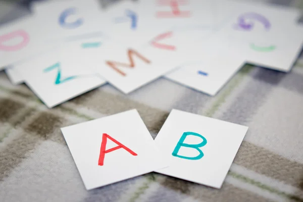 English; Learning the New Word with the Alphabet Cards