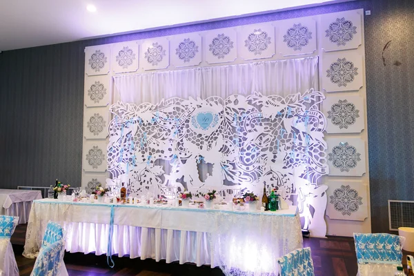 Beautiful modern wedding restaurant interior decoration