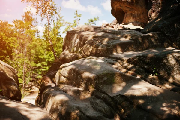 Dovbush rocks, group of natural and man-made structures carved o