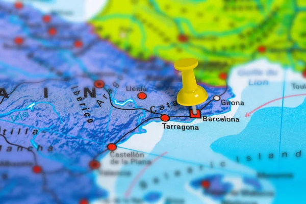 Barcelona Spain map