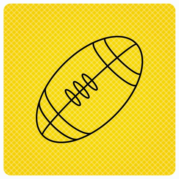 American football icon. Sport ball sign.