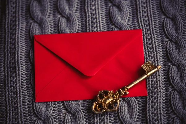Red envelope and key