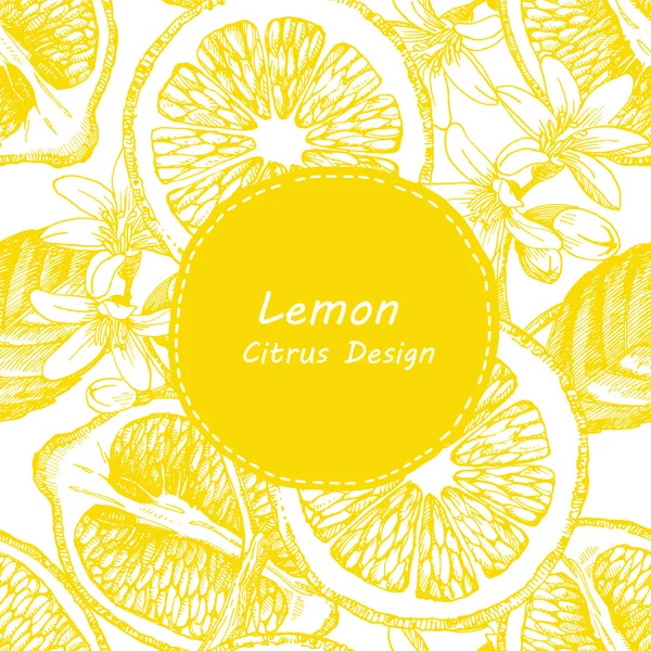 Yellow citrus design