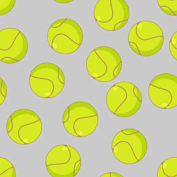 Tennis ball seamless pattern. Sports accessory ornament. Tennis