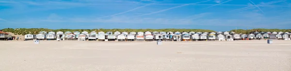 Row of beach houses, Netherlands