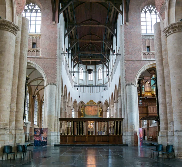 Church interior of Pieterskerk in Leiden, Netherlands