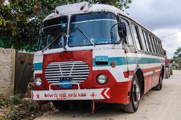 Local bus in Vinales Valley, Cuba