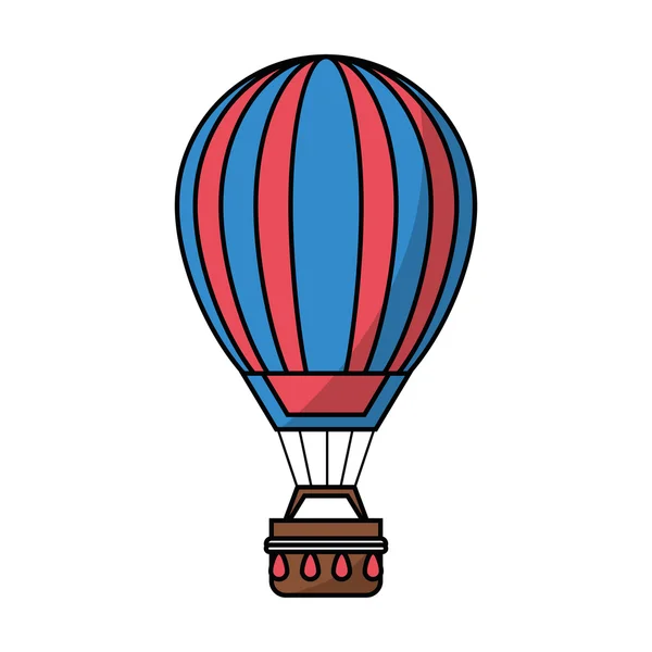 Isolated hot air balloon design