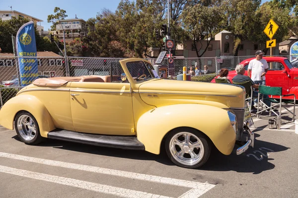 Yellow 1940 Ford Deluxe Convertible