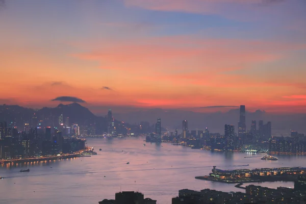 The urban sunset hong kong