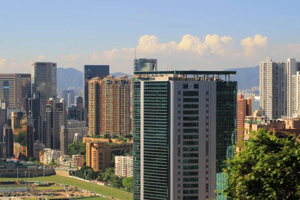 Building on mountain in Hong Kong