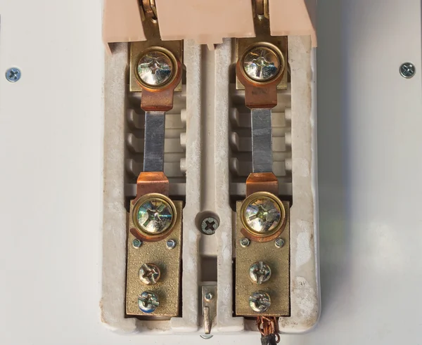 Older model electrical fuses.
