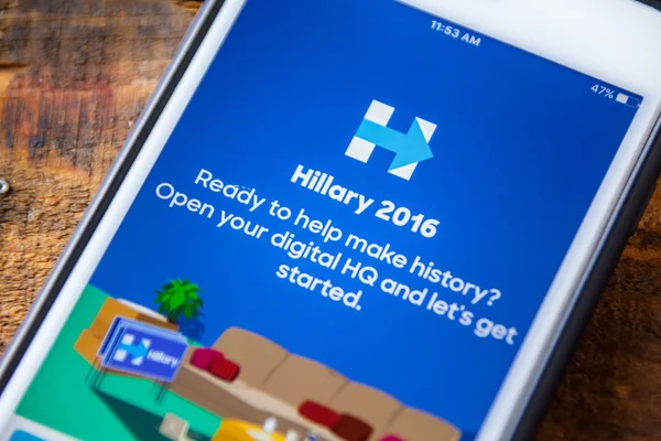LAS VEGAS, NV - September 22. 2016 - Hillary Clinton 2016 App