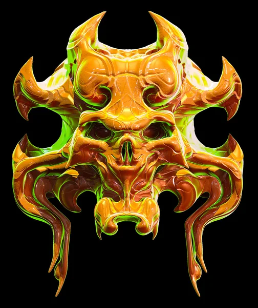 Skull design 3D illustration