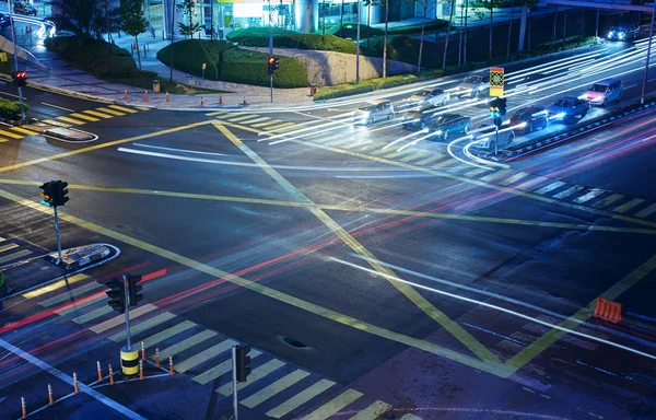 Street intersection in city