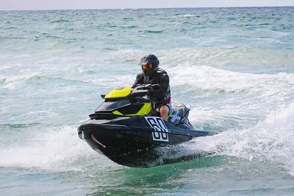 Jet Ski. Young Man on Jet Ski. Professional jet ski rider. Jet S