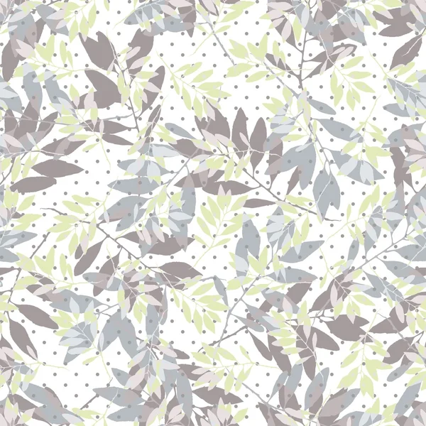 Seamless pattern with the image of branches of trees, superimposed on each other.