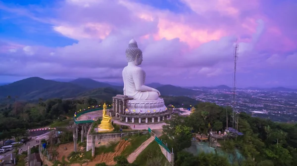 Sweet sunset around big Buddha