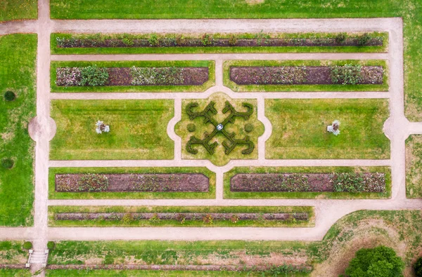 Aerial view of Landscaping design of garden
