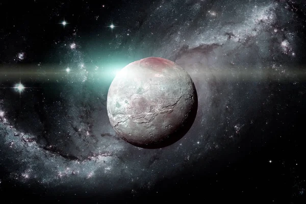 Charon is the largest moon of the dwarf planet Pluto.