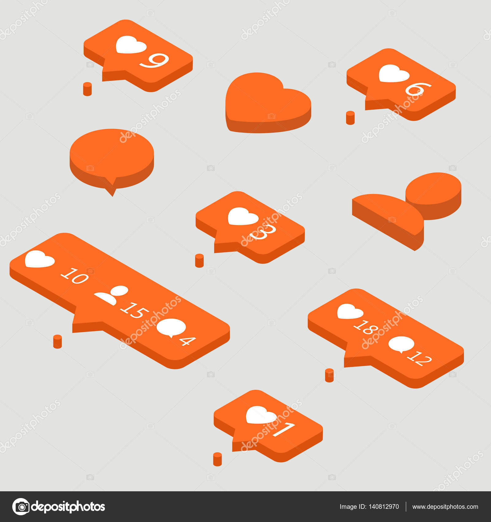 Icons For Social Network Stock Illustration By Kovtun Gmail