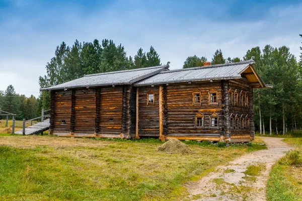Old north Russian house with two floors