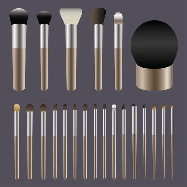 Makeup brushes. set of brushes for makeup