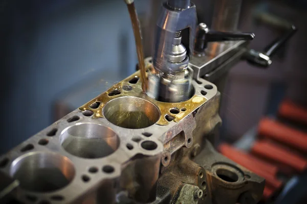 Industrial engine machining
