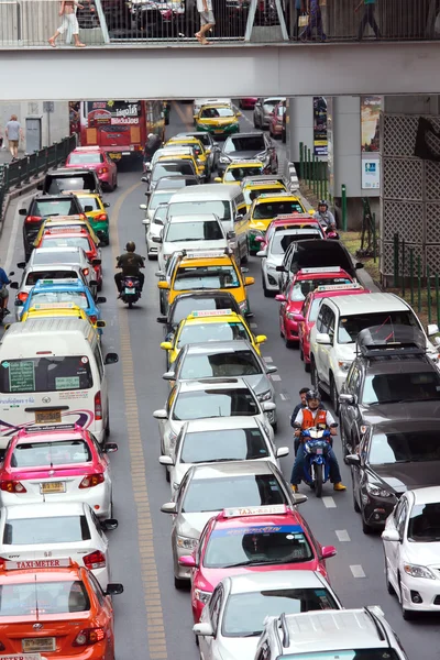 Motortaxi stuck in a traffic jam