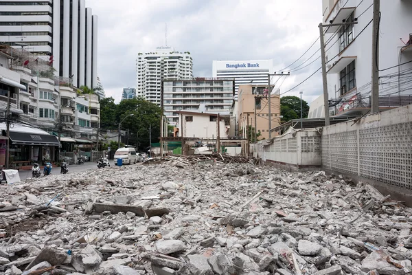 Demolished building to build a skyscraper