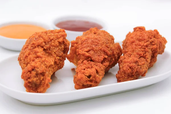 Deep fried chicken with sauce