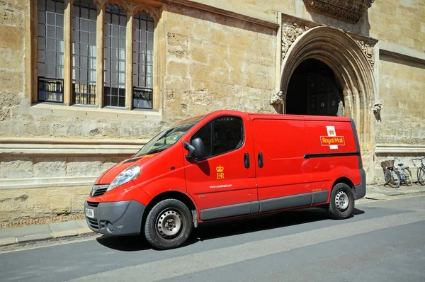 Royal mail van outside the Bodleian library, Oxford.