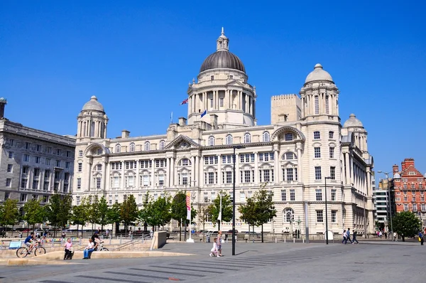 Port of Liverpool Building formerly known as the Mersey Docks and Harbour Board Office at Pier Head, Liverpool, UK.